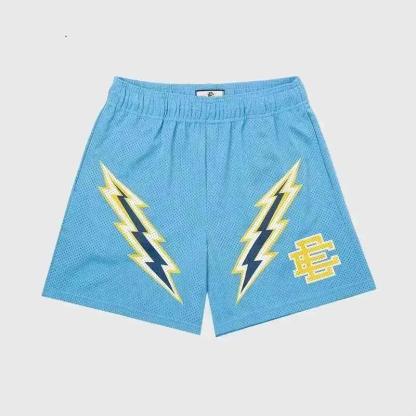 NYC Skyline Men’s Mesh Shorts - Athletic Casual Gym Workout Shorts, Summer Fitness Pants