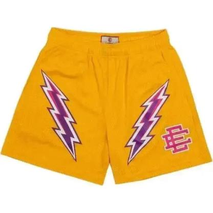 NYC Skyline Men’s Mesh Shorts - Athletic Casual Gym Workout Shorts, Summer Fitness Pants