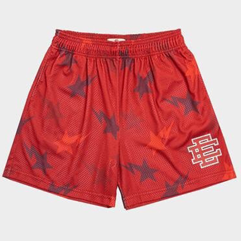 NYC Skyline Men’s Mesh Shorts - Athletic Casual Gym Workout Shorts, Summer Fitness Pants