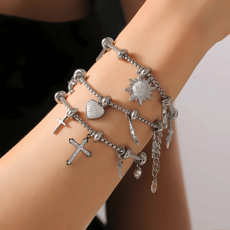 Faith & Nature Charm Bracelet Stack-VibeCloset