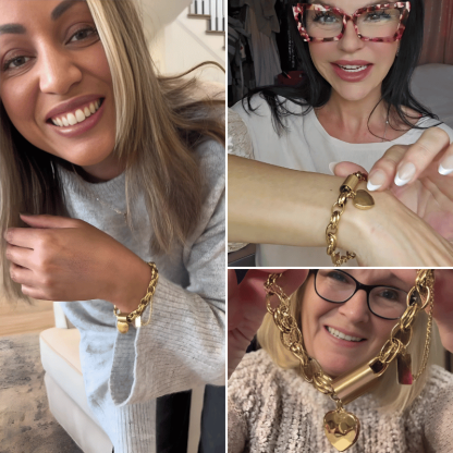 BoldHearts Chunky Bracelet-VibeCloset