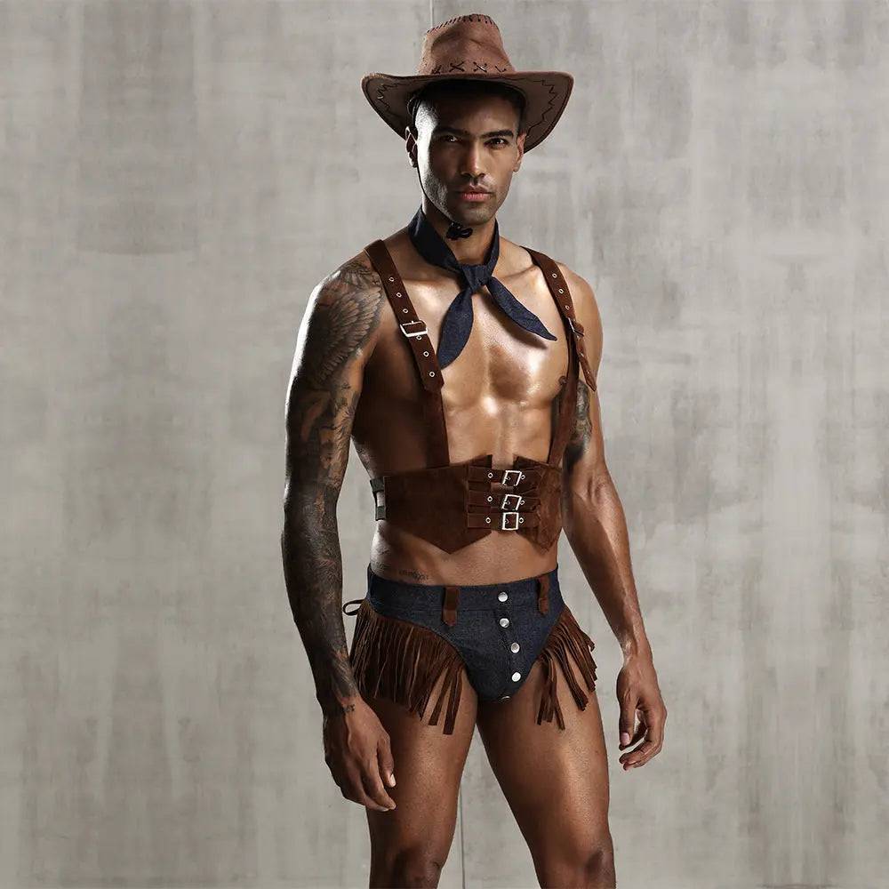 Men's West Cowboy Costume-SexBodyShop