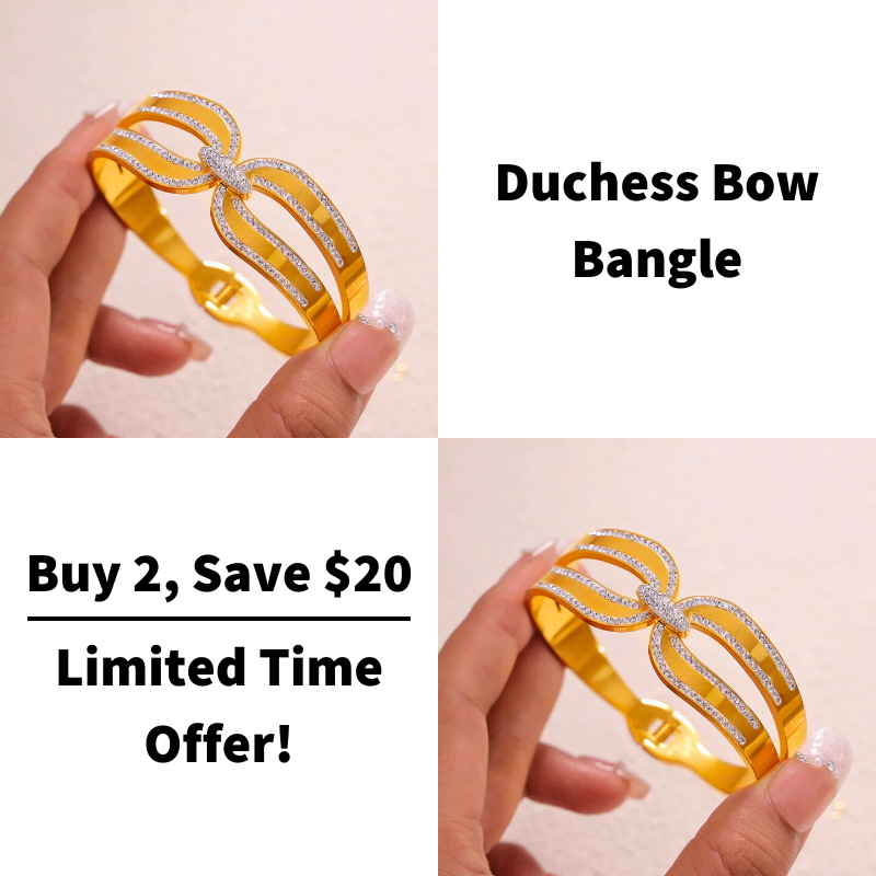 Duchess Bow Bangle-VibeCloset