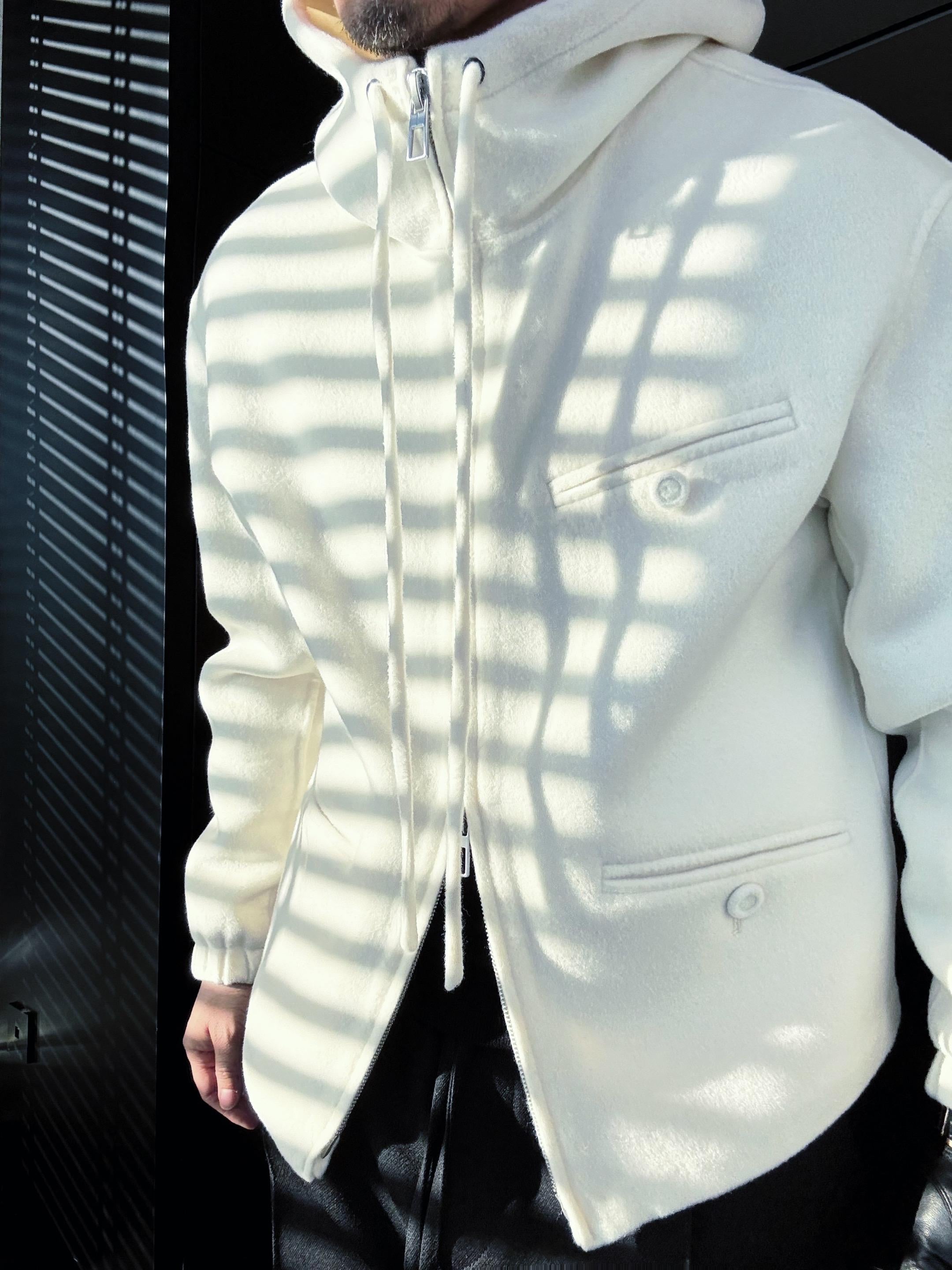 Hooded Drawstring Zip-Up Jacket-VibeCloset