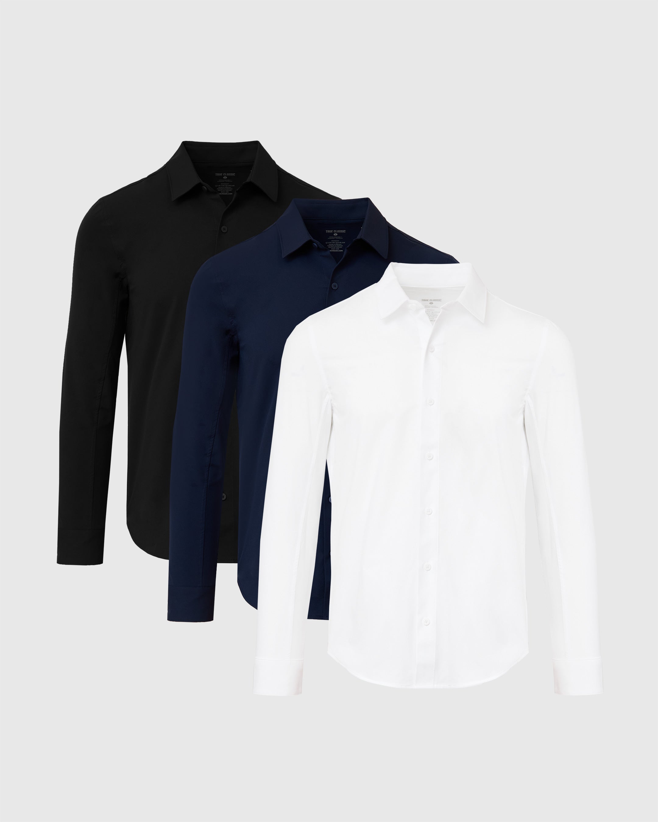 Staple Commuter Long Sleeve Shirt 3-Pack-VibeCloset