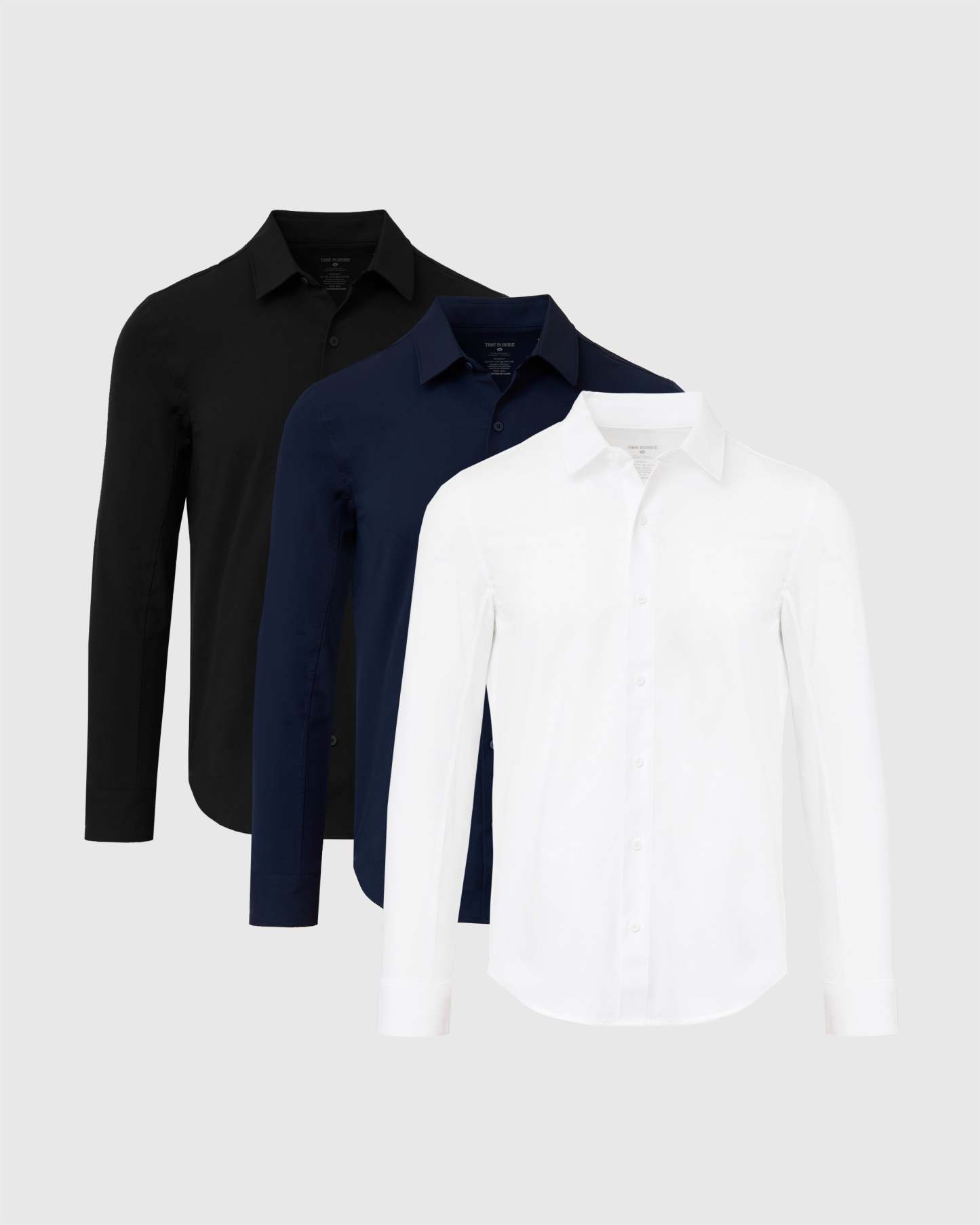 Staple Commuter Long Sleeve Shirt 3-Pack-VibeCloset