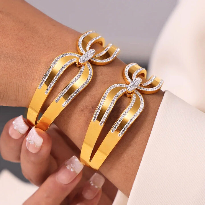 Duchess Bow Bangle-VibeCloset
