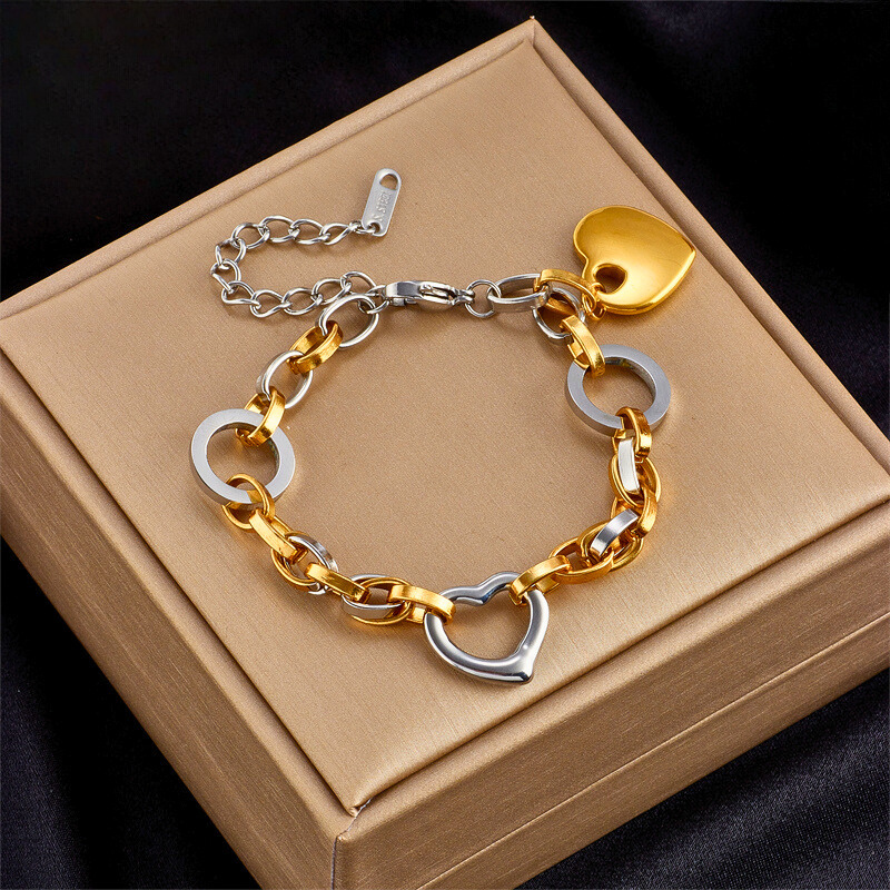 Forever Fusion Heart Bracelet-VibeCloset