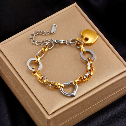 Forever Fusion Heart Bracelet-VibeCloset