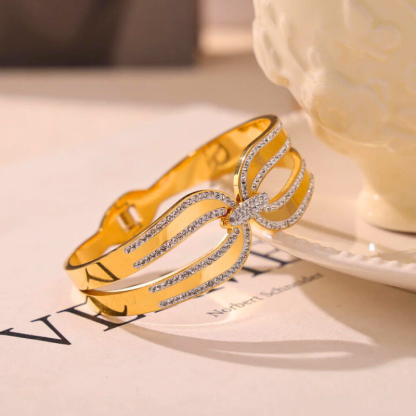 Duchess Bow Bangle-VibeCloset