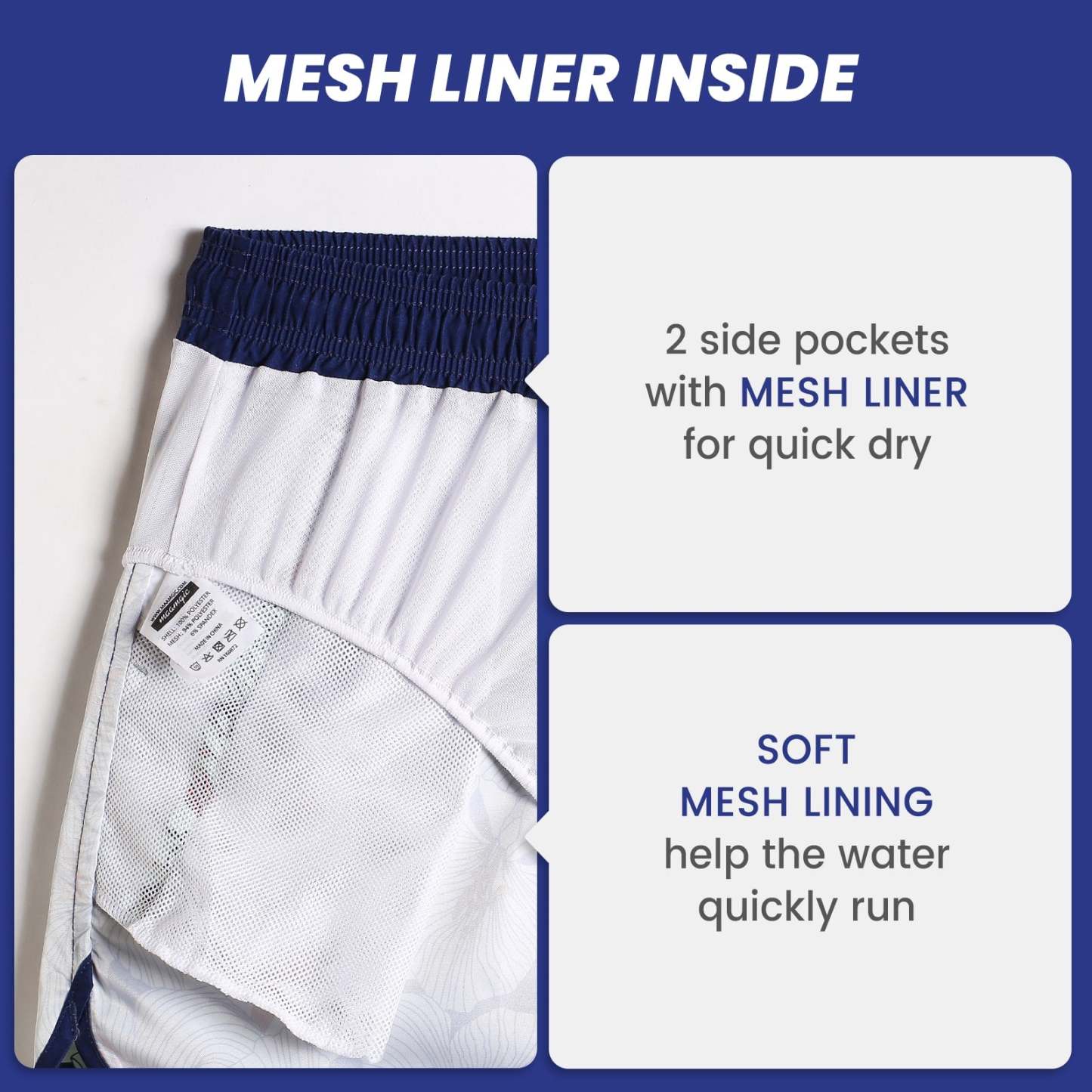 4.5 Inch Inseam Vintage Camo Swim Trunks-VibeCloset