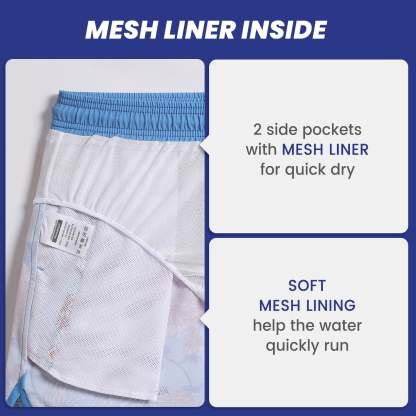 4.5 Inch Inseam Vintage Stretch White Circus Swim Trunks-VibeCloset