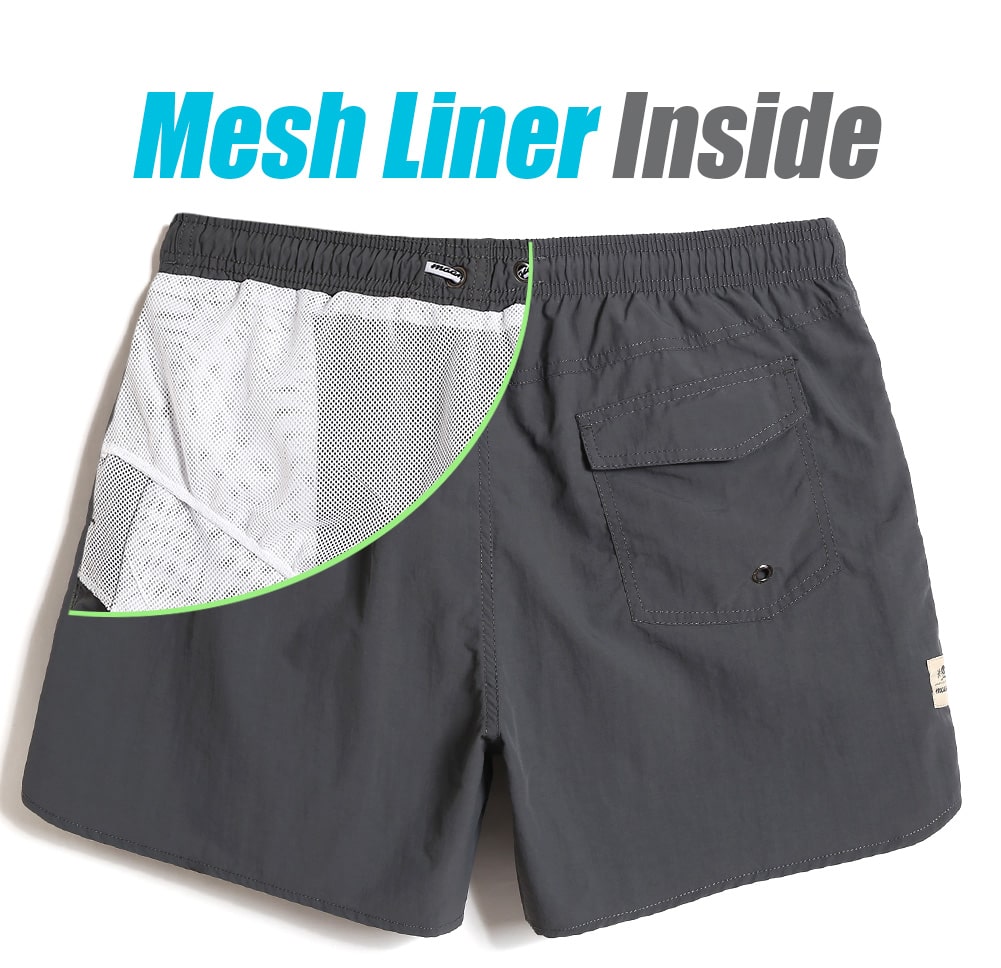4.5 Inch Solid Nylon Swim Trunks Slim Fit-VibeCloset