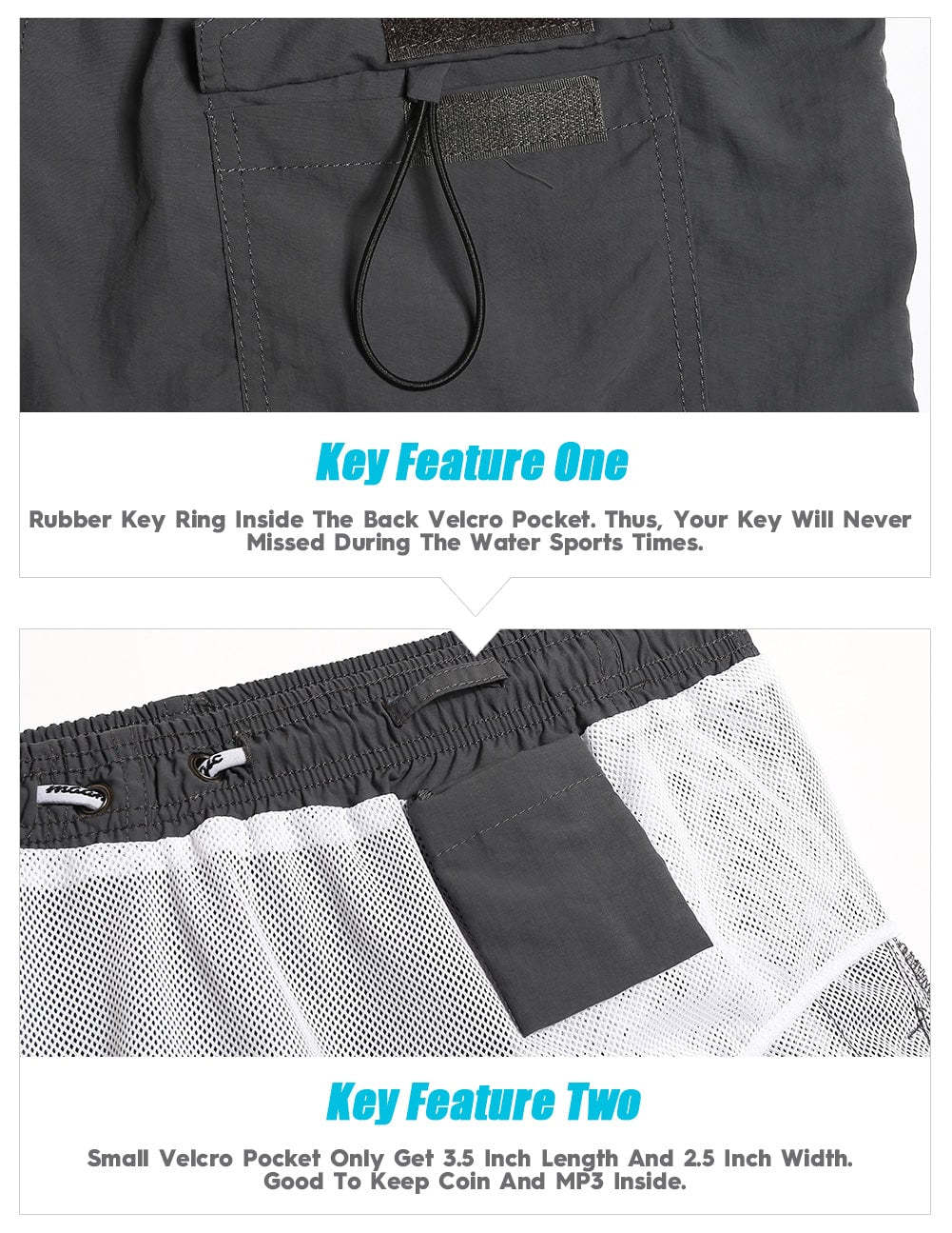 4.5 Inch Solid Nylon Swim Trunks Slim Fit-VibeCloset