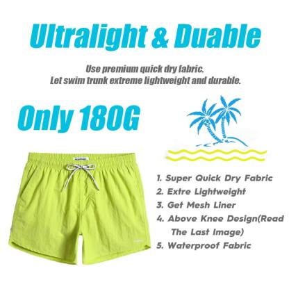 4.5 Inch Solid Nylon Swim Trunks Slim Fit-VibeCloset