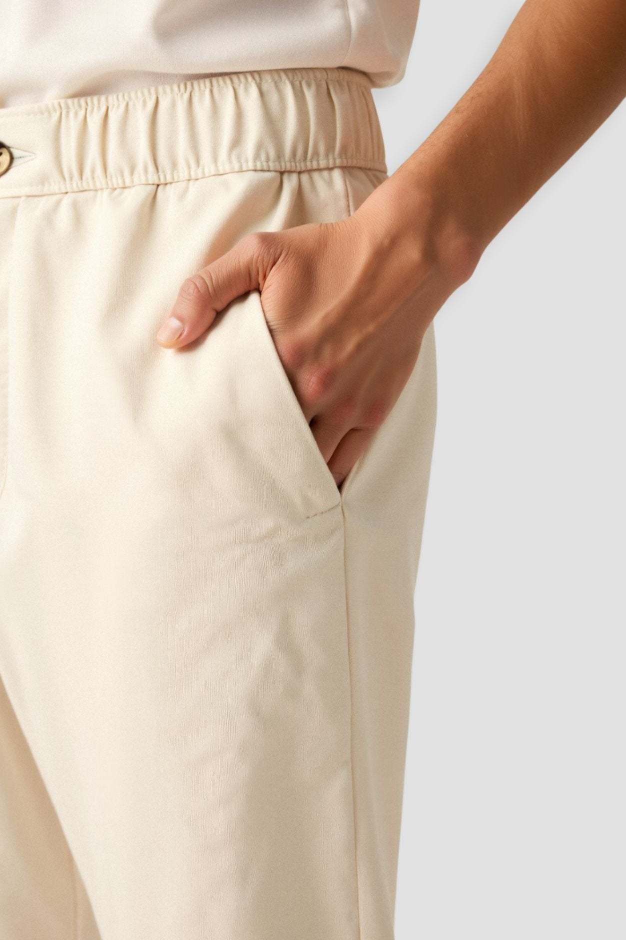Old Money Regular Fit Linen Loose Pants-VibeCloset