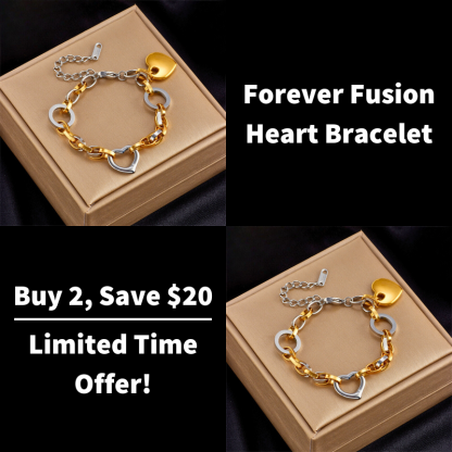 Forever Fusion Heart Bracelet-VibeCloset