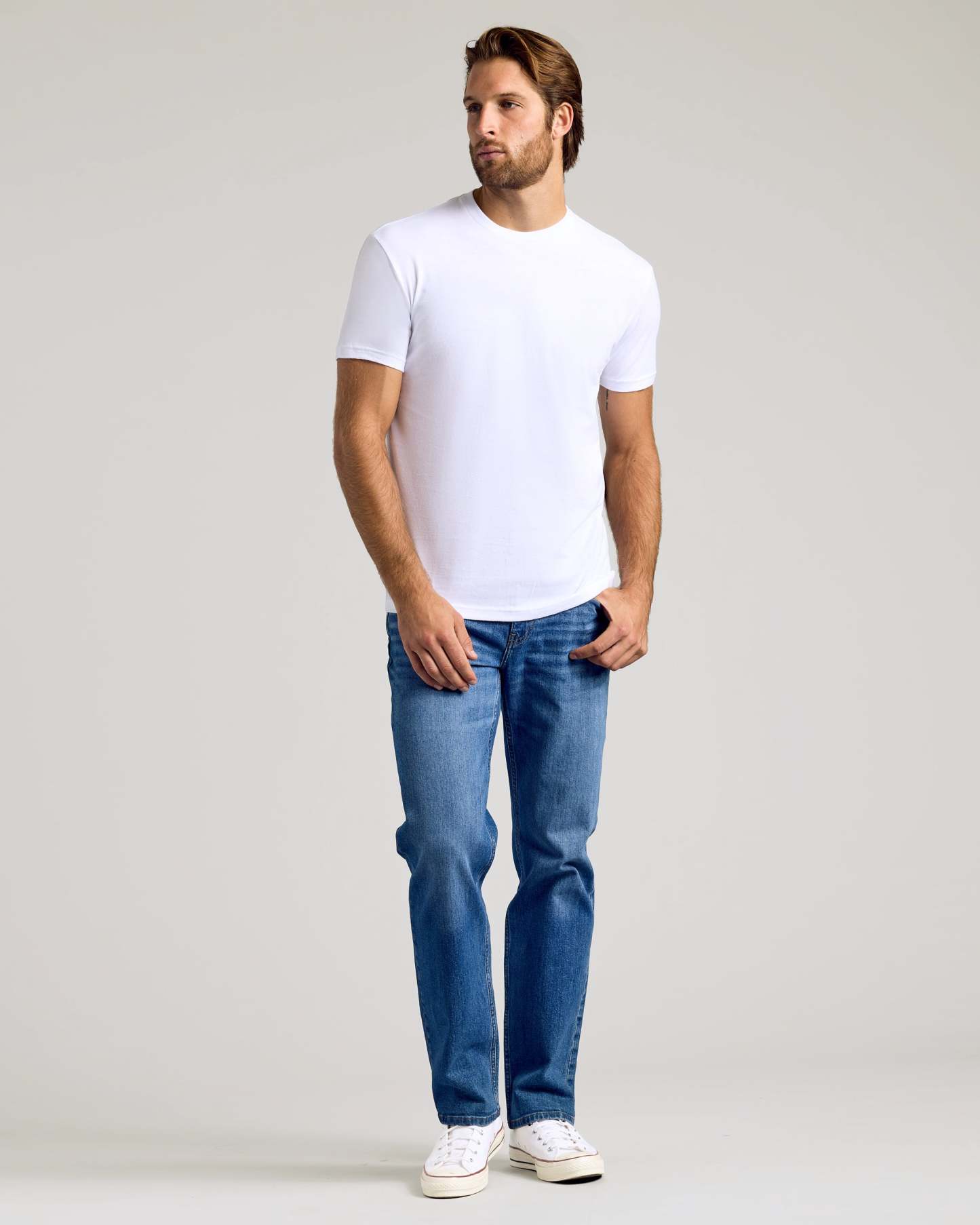 All White Short Sleeve Crew Neck 12-Pack-VibeCloset