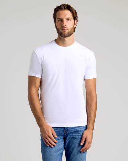 All White Short Sleeve Crew Neck 12-Pack-VibeCloset