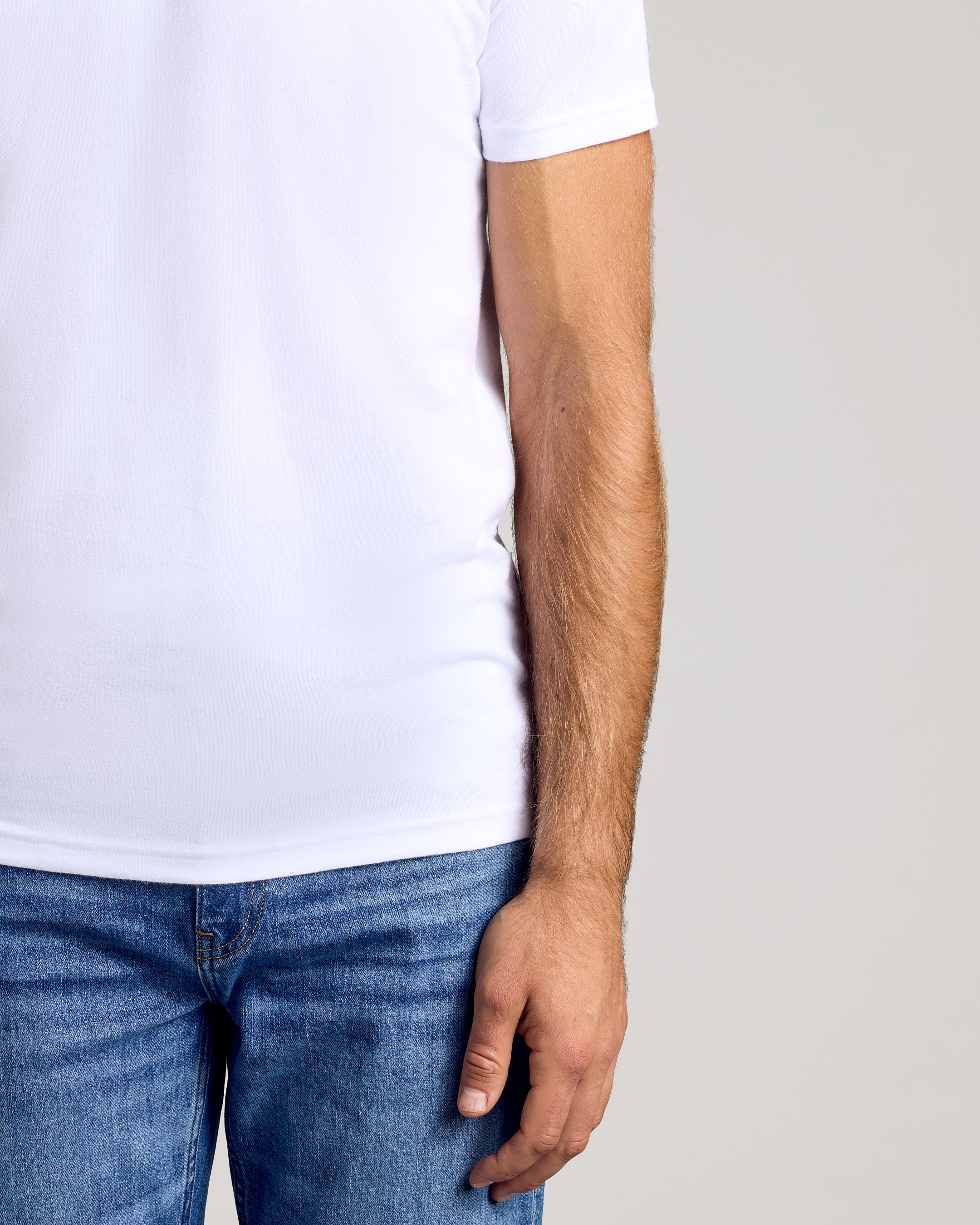 All White Short Sleeve Crew Neck 12-Pack-VibeCloset