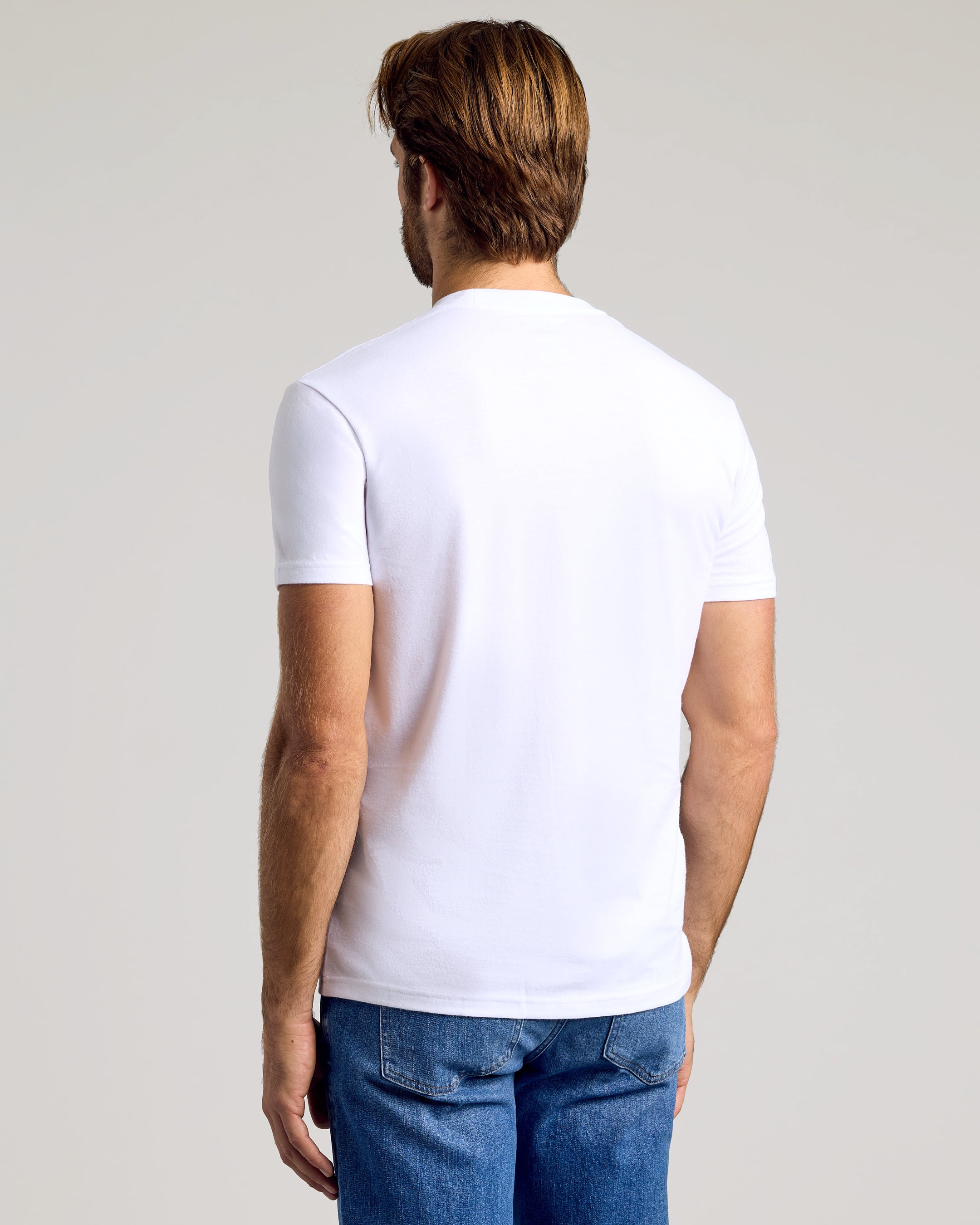 All White Short Sleeve Crew Neck 12-Pack-VibeCloset