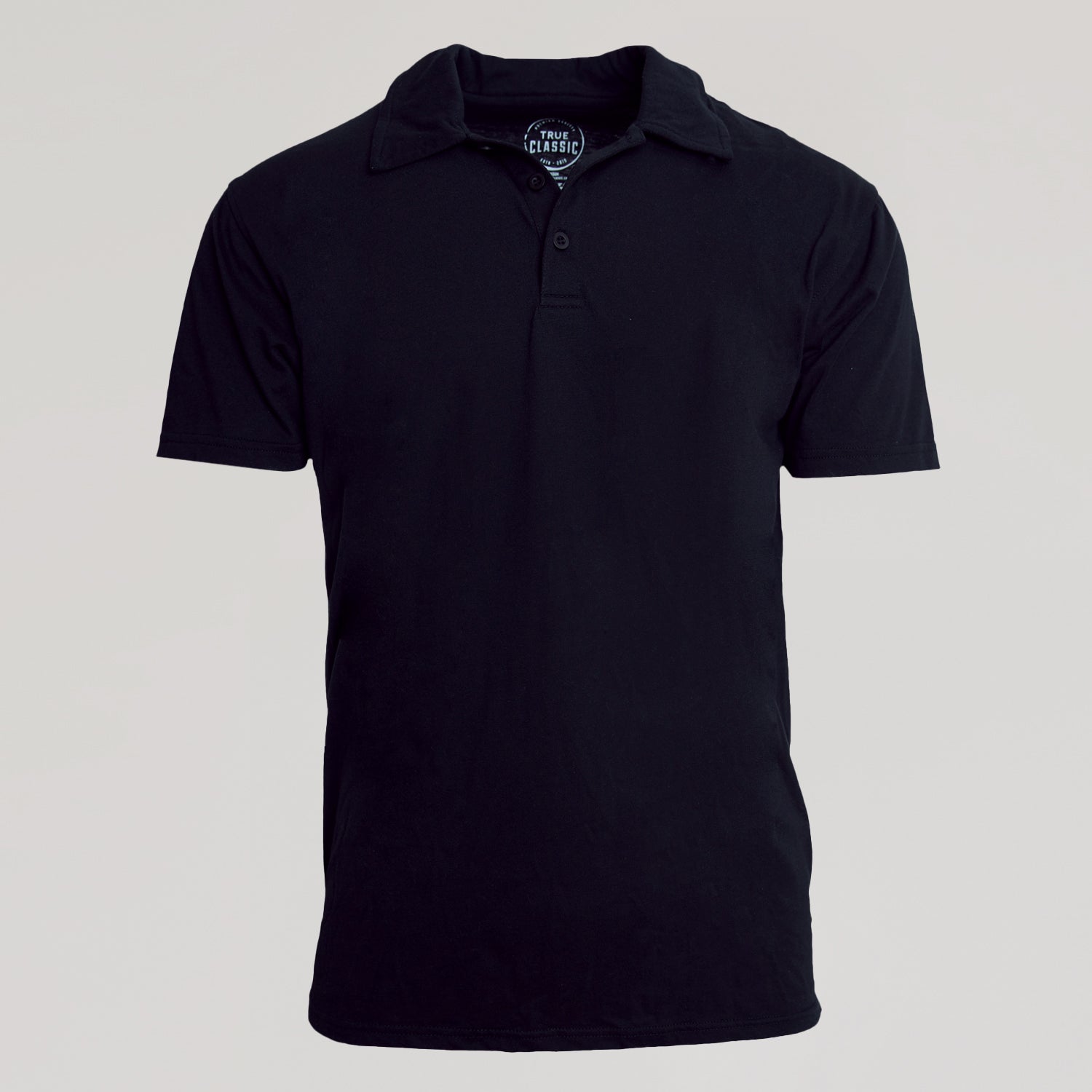 Black Short Sleeve Polo-VibeCloset