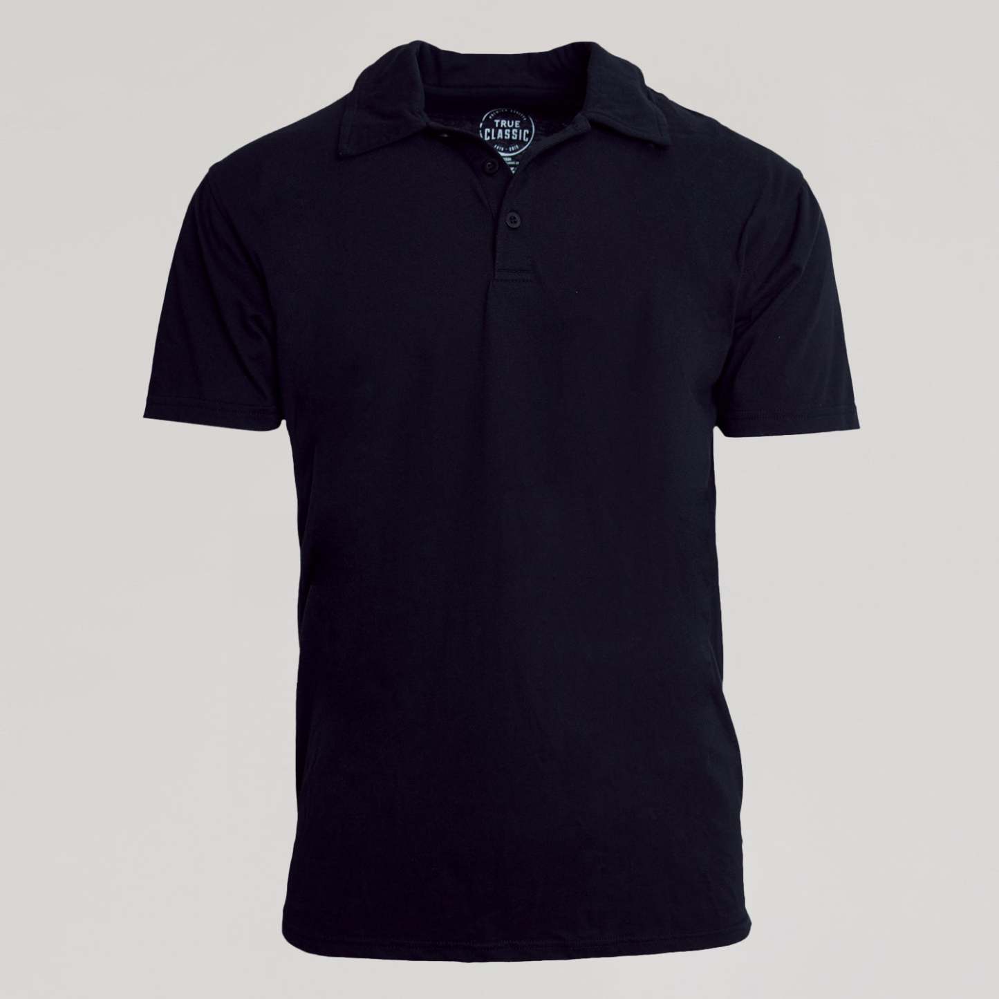 Black Short Sleeve Polo-VibeCloset