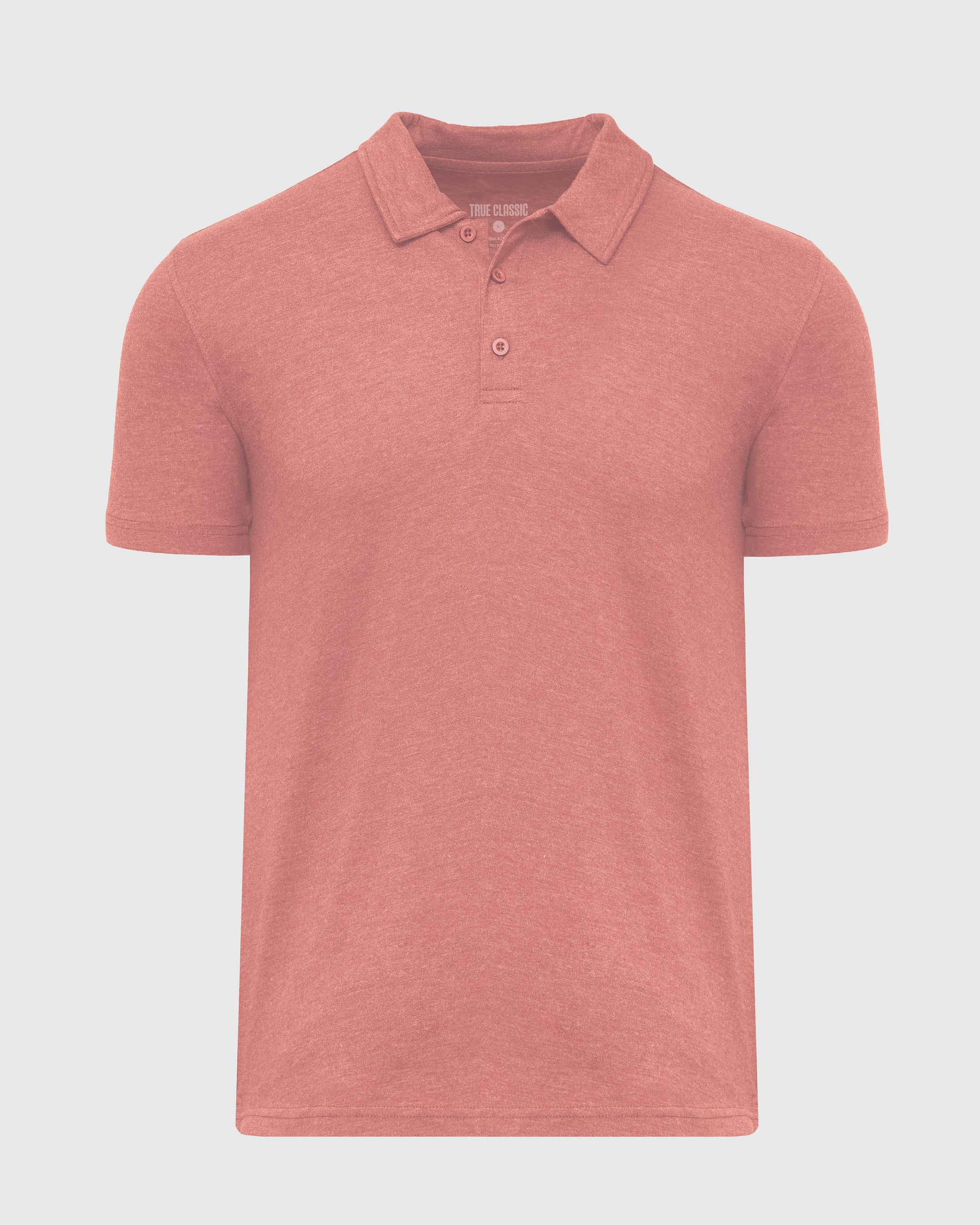 Heather Cayenne Short Sleeve Polo-VibeCloset