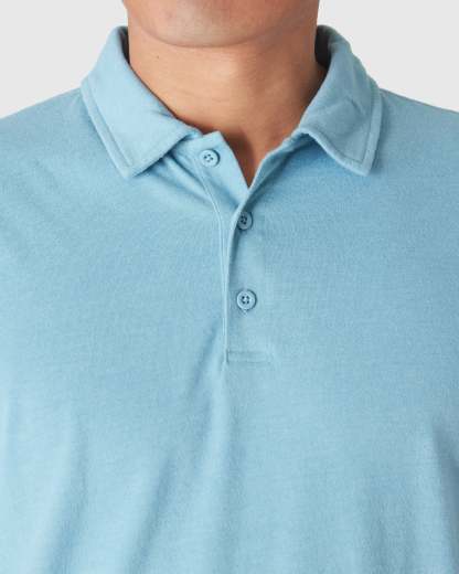 Heather Voyager Short Sleeve Polo-VibeCloset