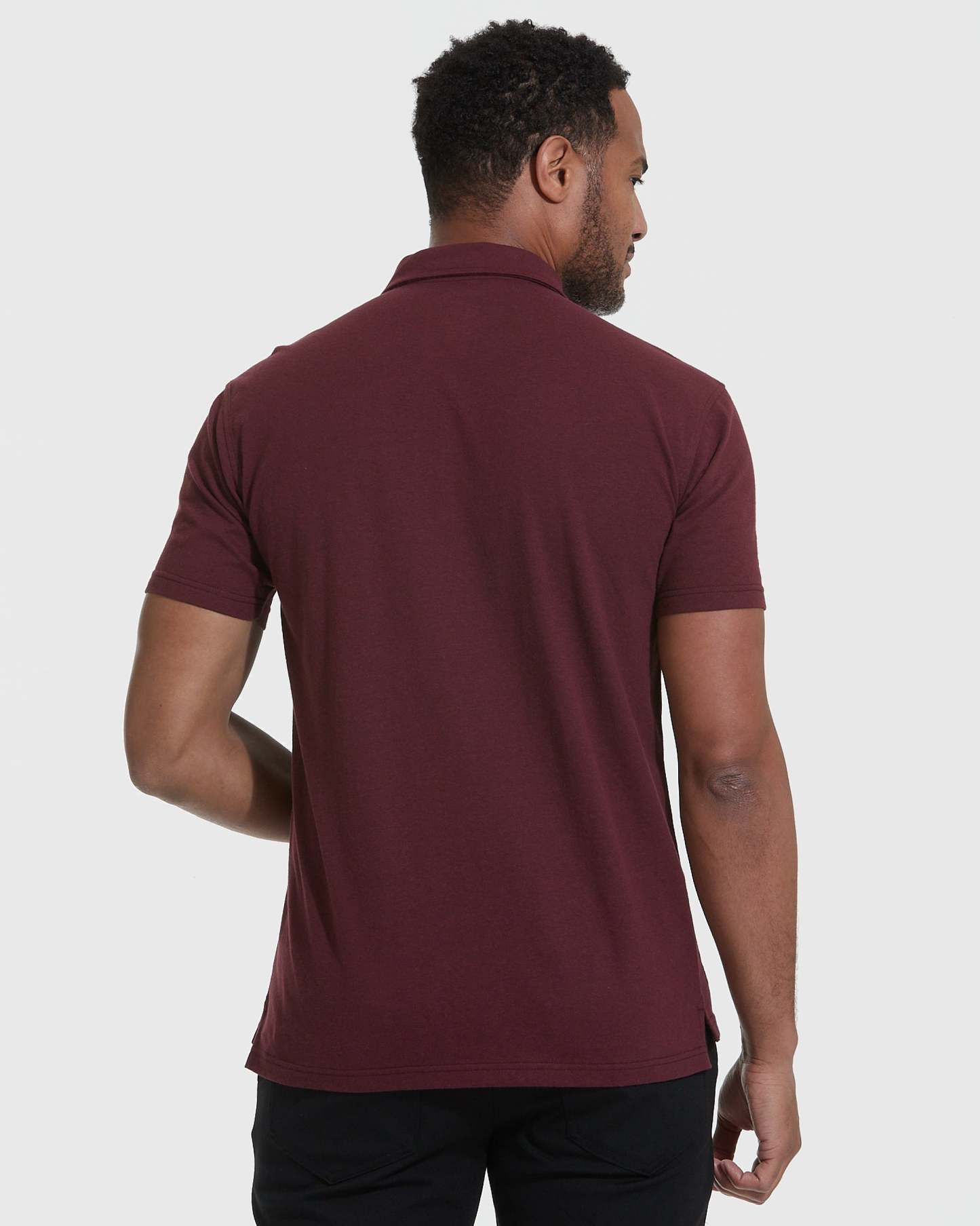 Mahogany Short Sleeve Polo-VibeCloset