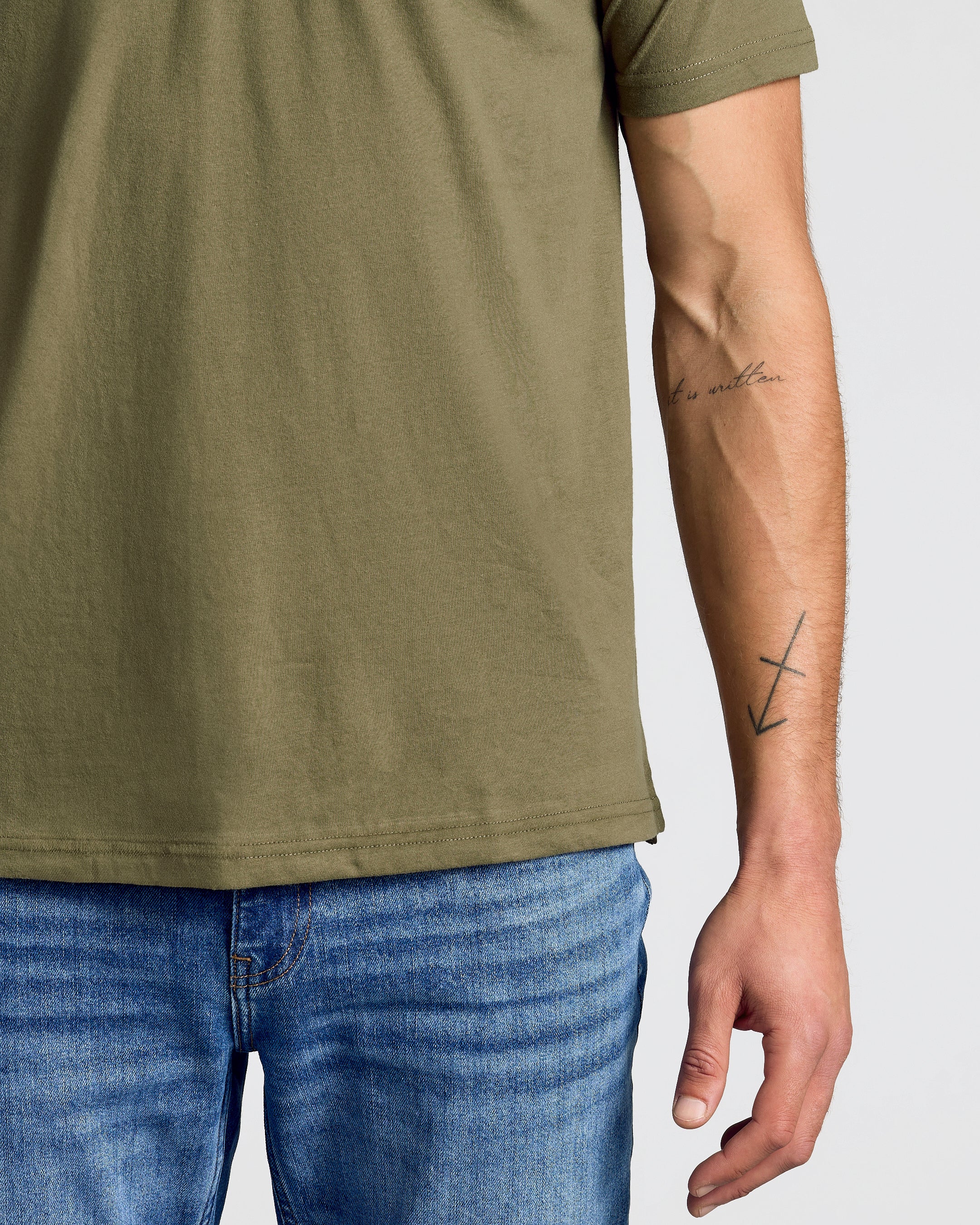 Military Green Short Sleeve Polo-VibeCloset