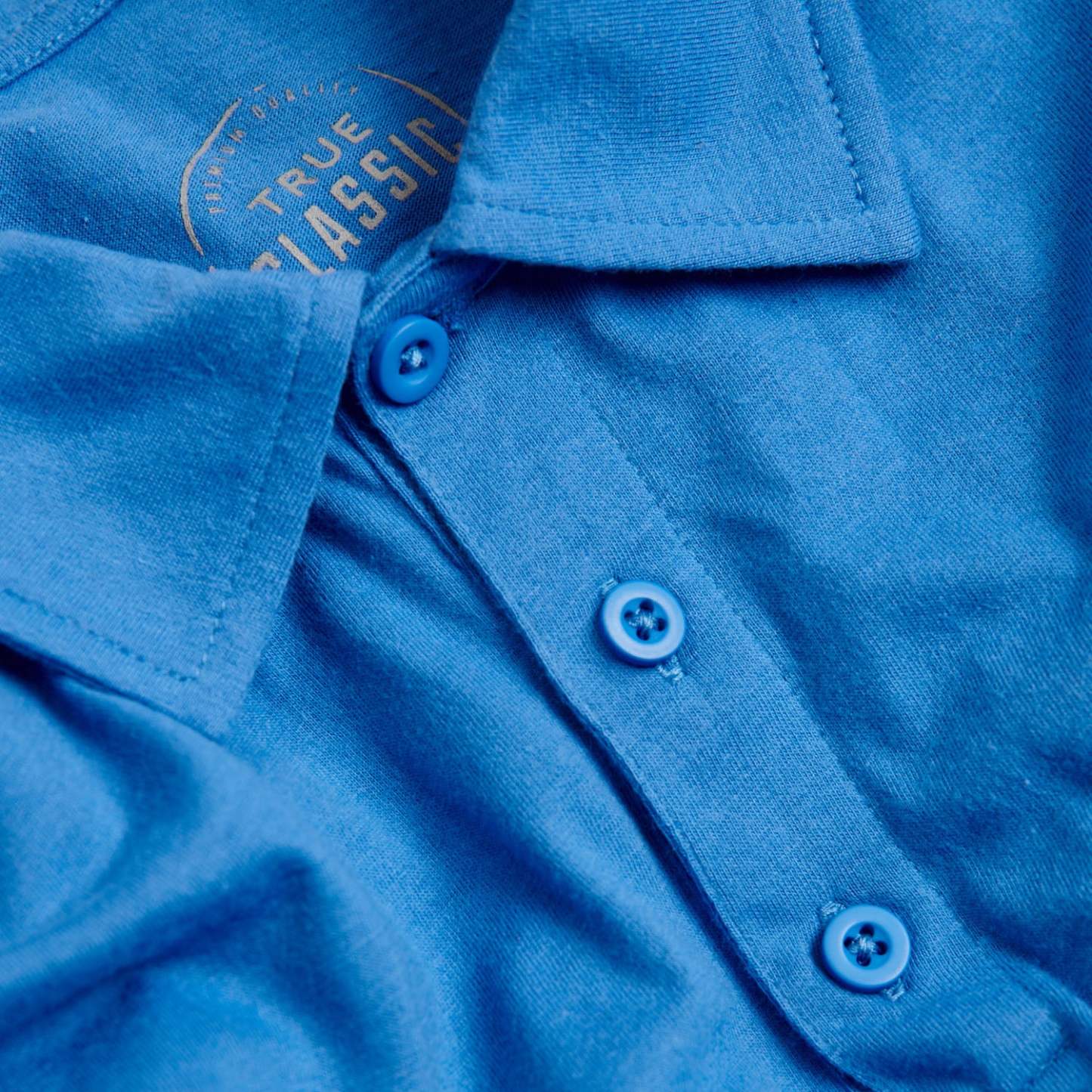 Periwinkle Blue Short Sleeve Polo-VibeCloset