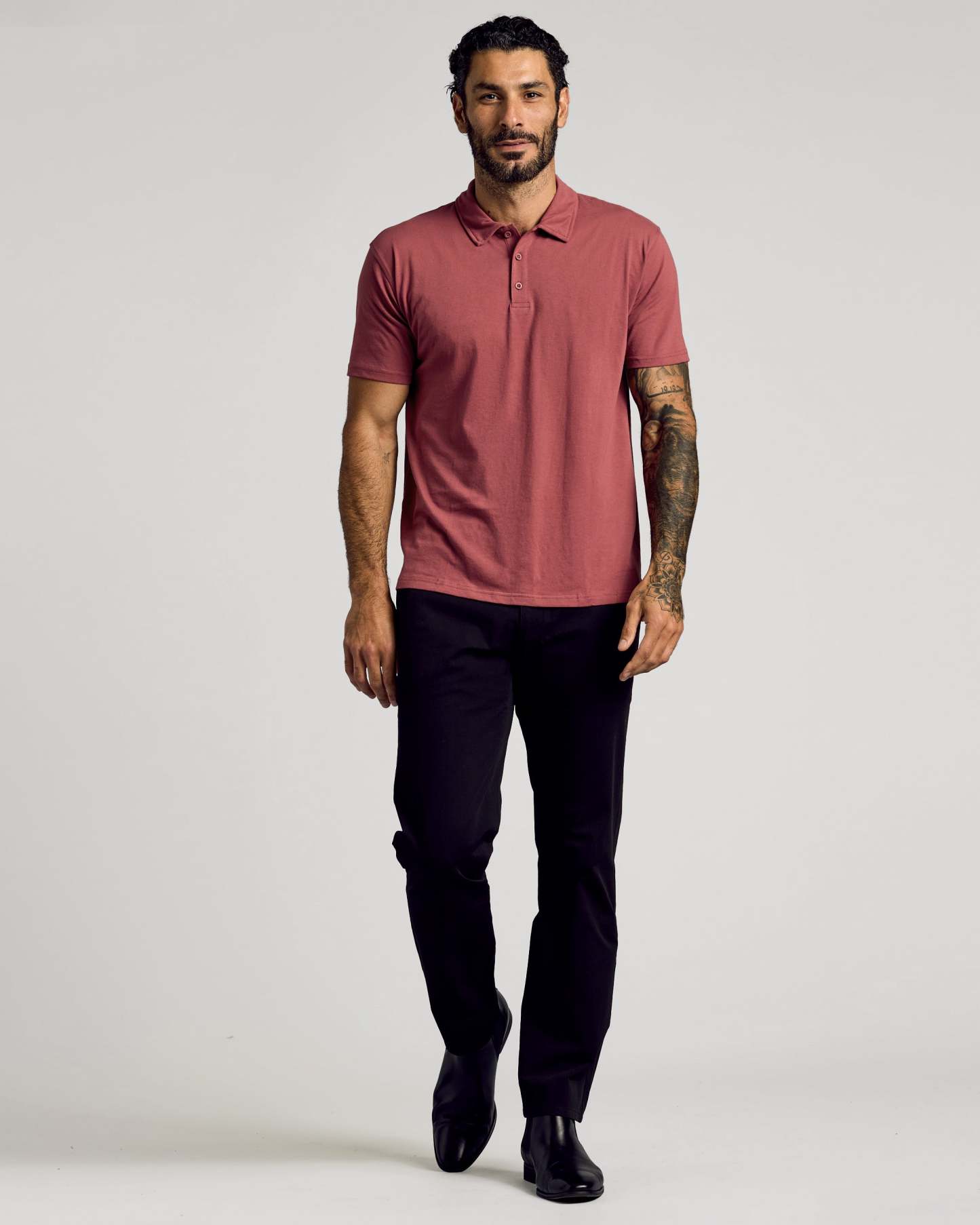 Rustic Apple Short Sleeve Polo-VibeCloset