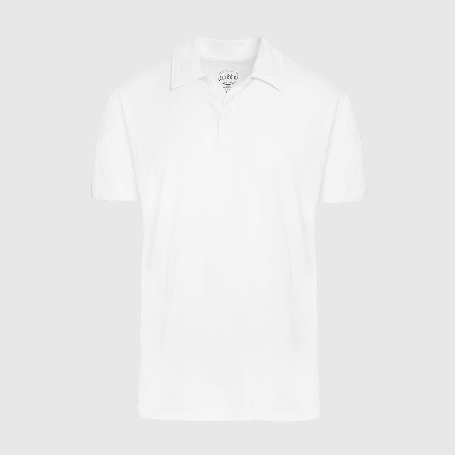 White Short Sleeve Polo-VibeCloset