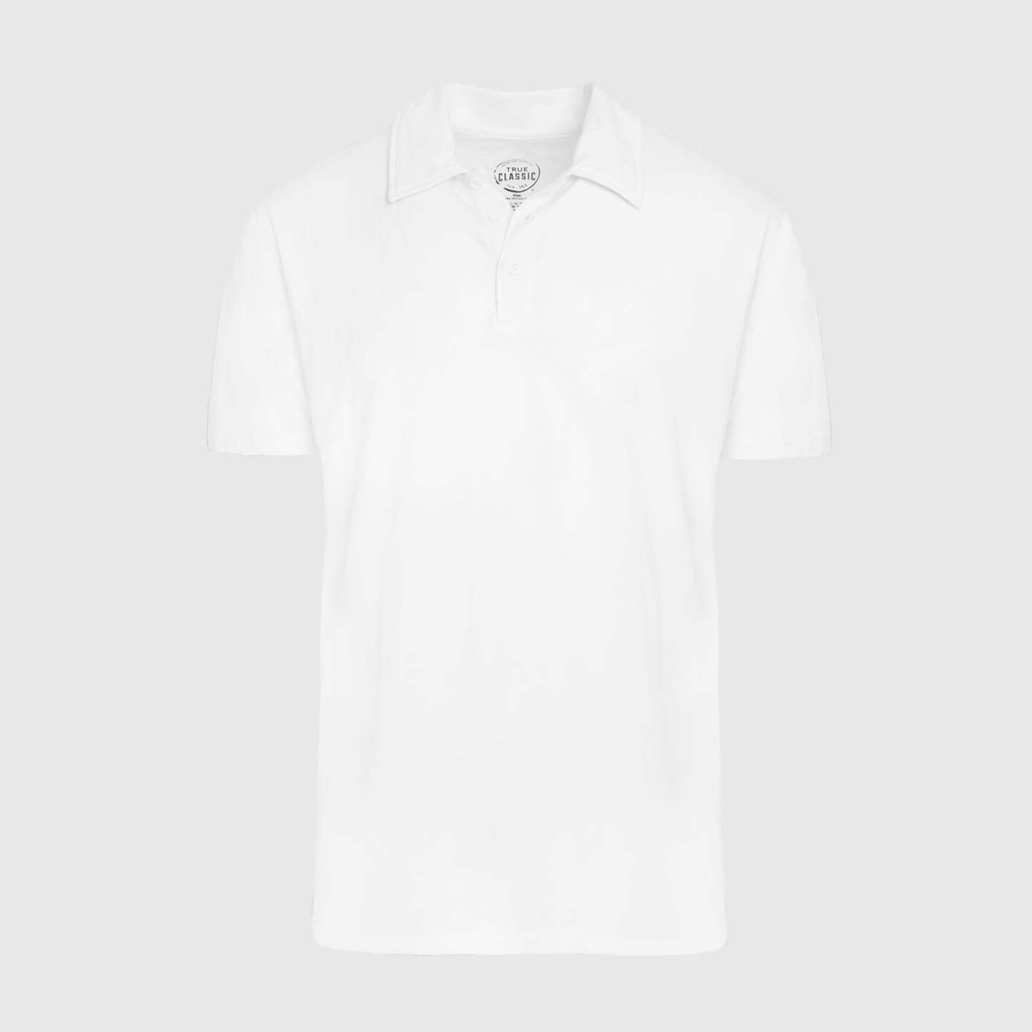 White Short Sleeve Polo-VibeCloset