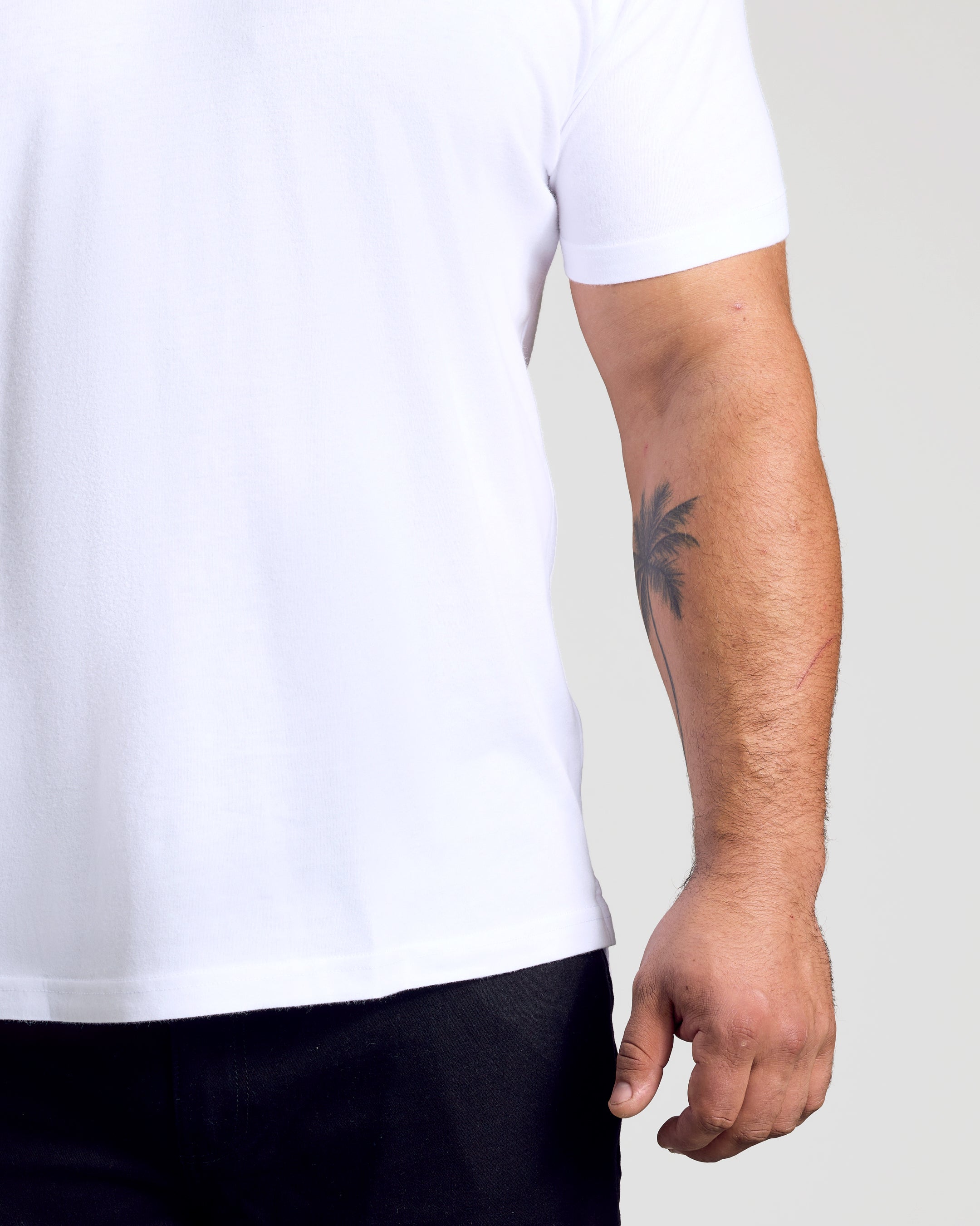 White Short Sleeve Polo-VibeCloset