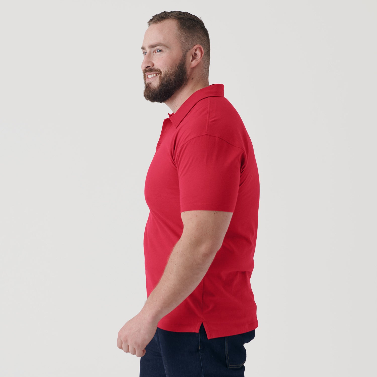 Raspberry Short Sleeve Polo-VibeCloset