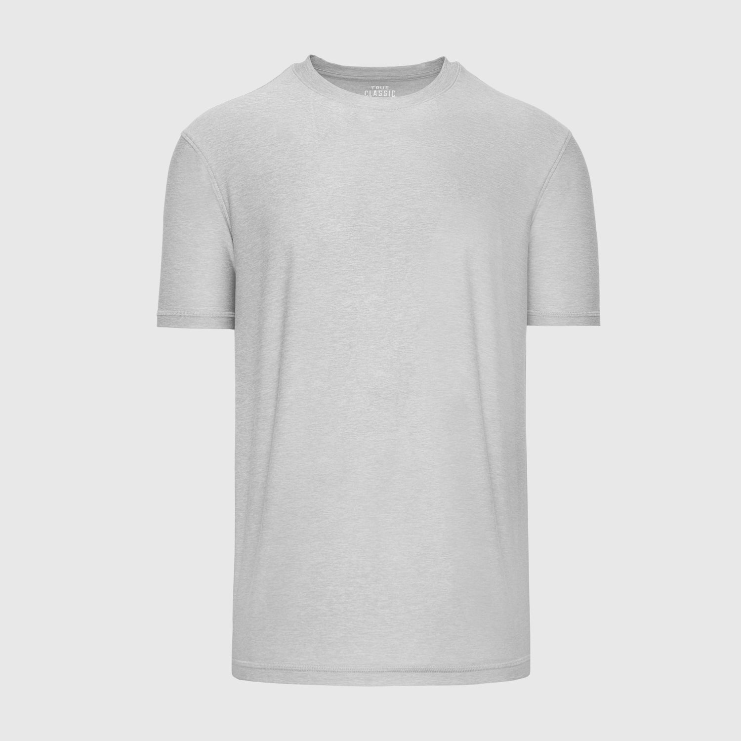Light Heather Gray Active Crew Neck Tee-VibeCloset