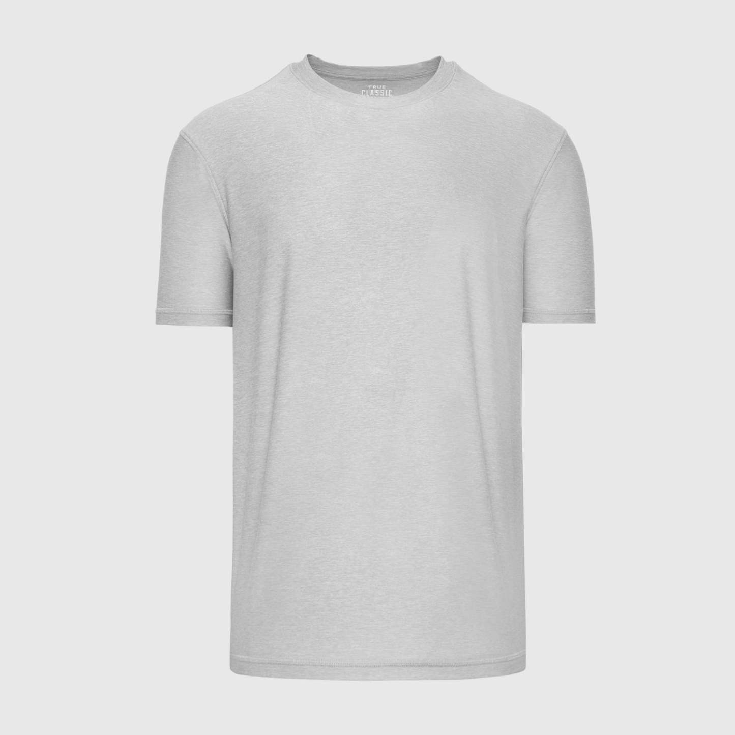 Light Heather Gray Active Crew Neck Tee-VibeCloset