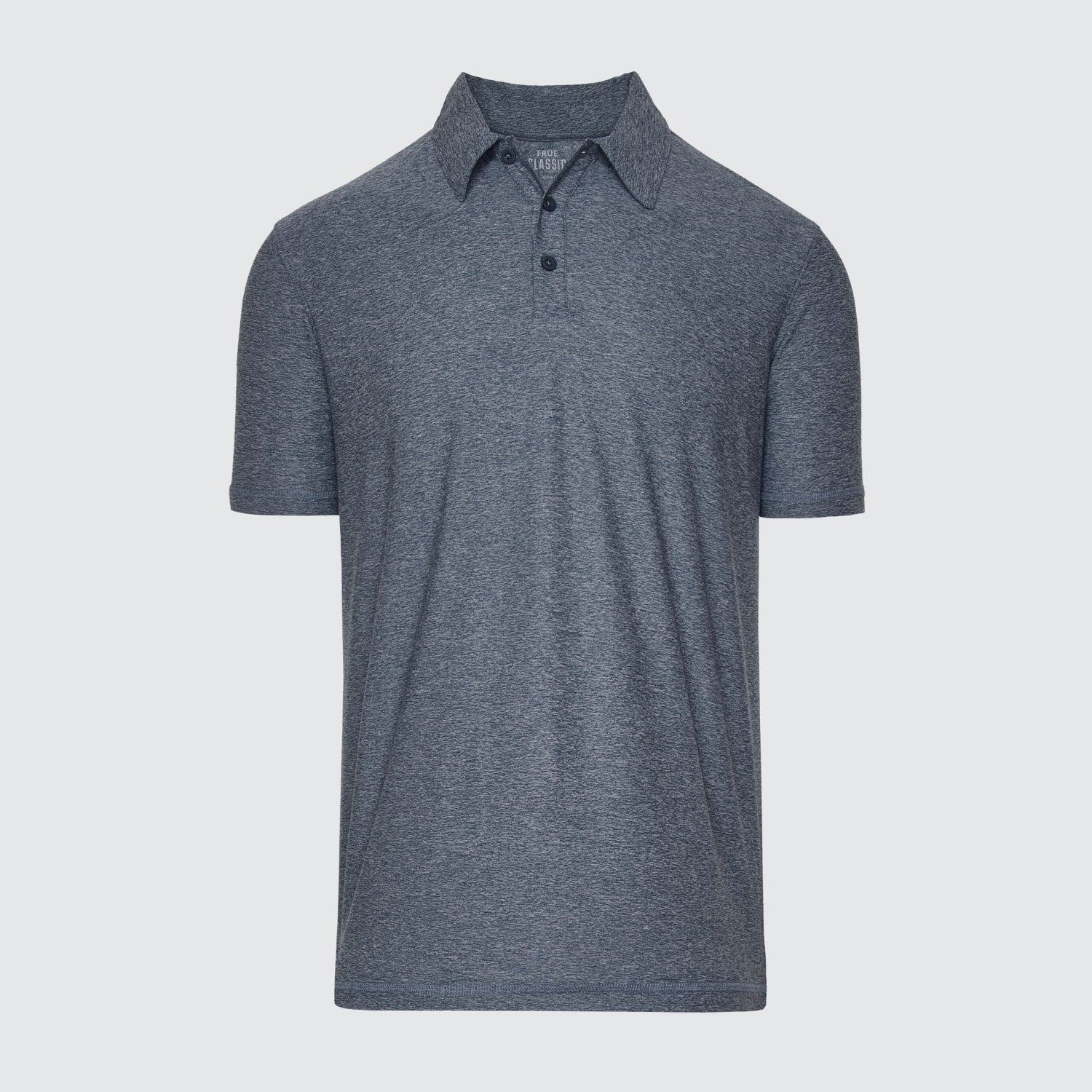 Heather Navy Active Polo 2.0-VibeCloset