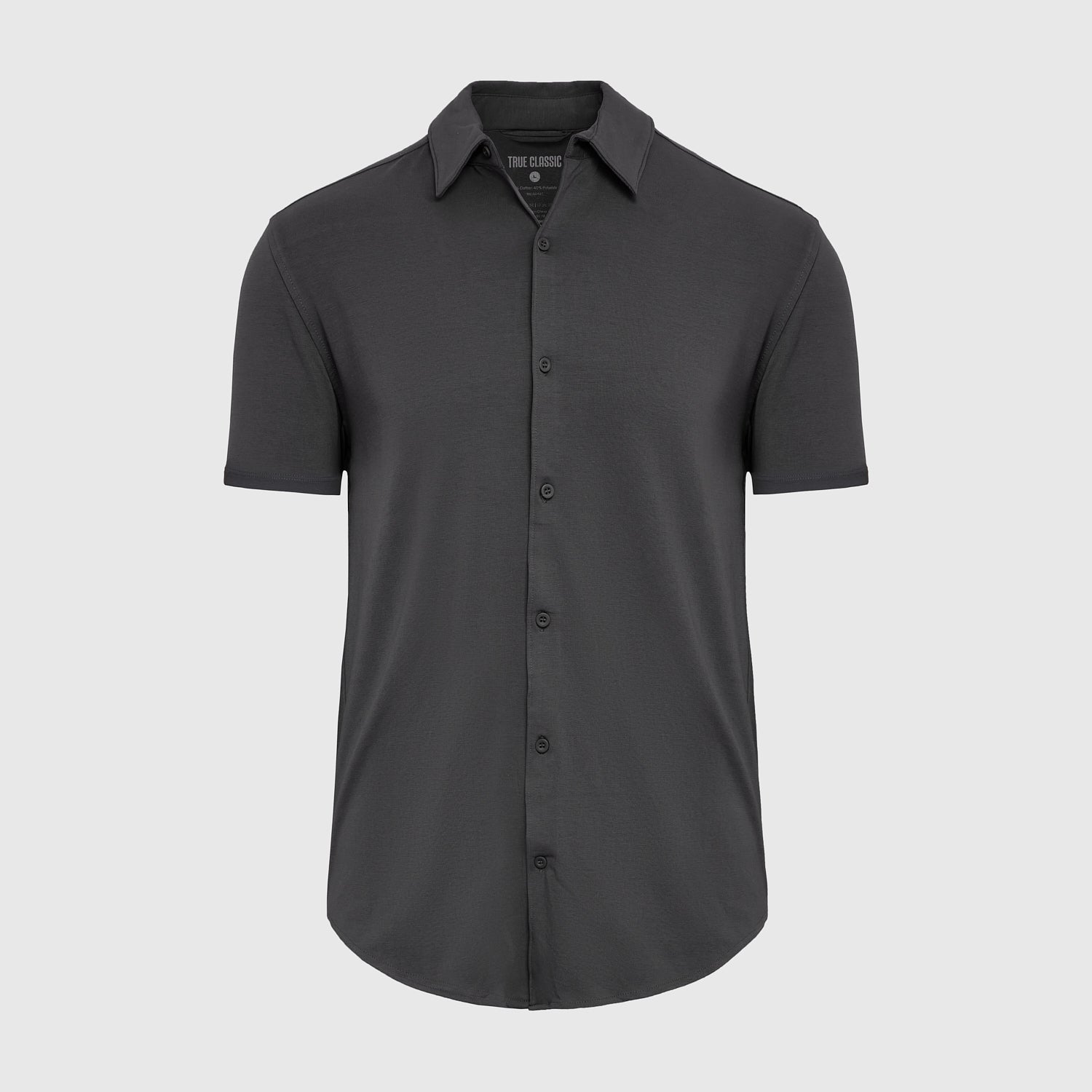Carbon Short Sleeve Knit Shirt-VibeCloset