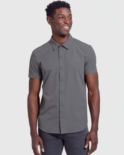Carbon Commuter Short Sleeve Shirt-VibeCloset