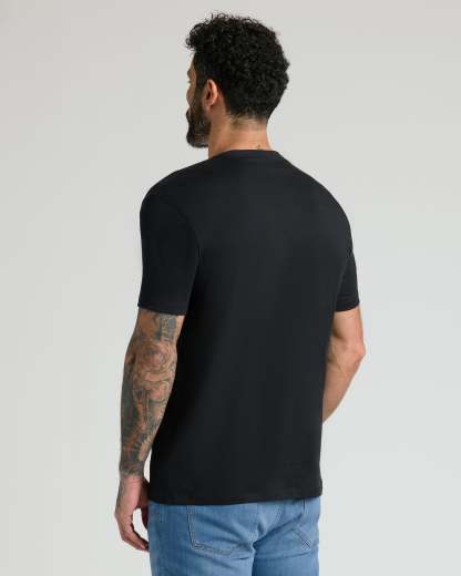 Black Classic Pima Crew-VibeCloset