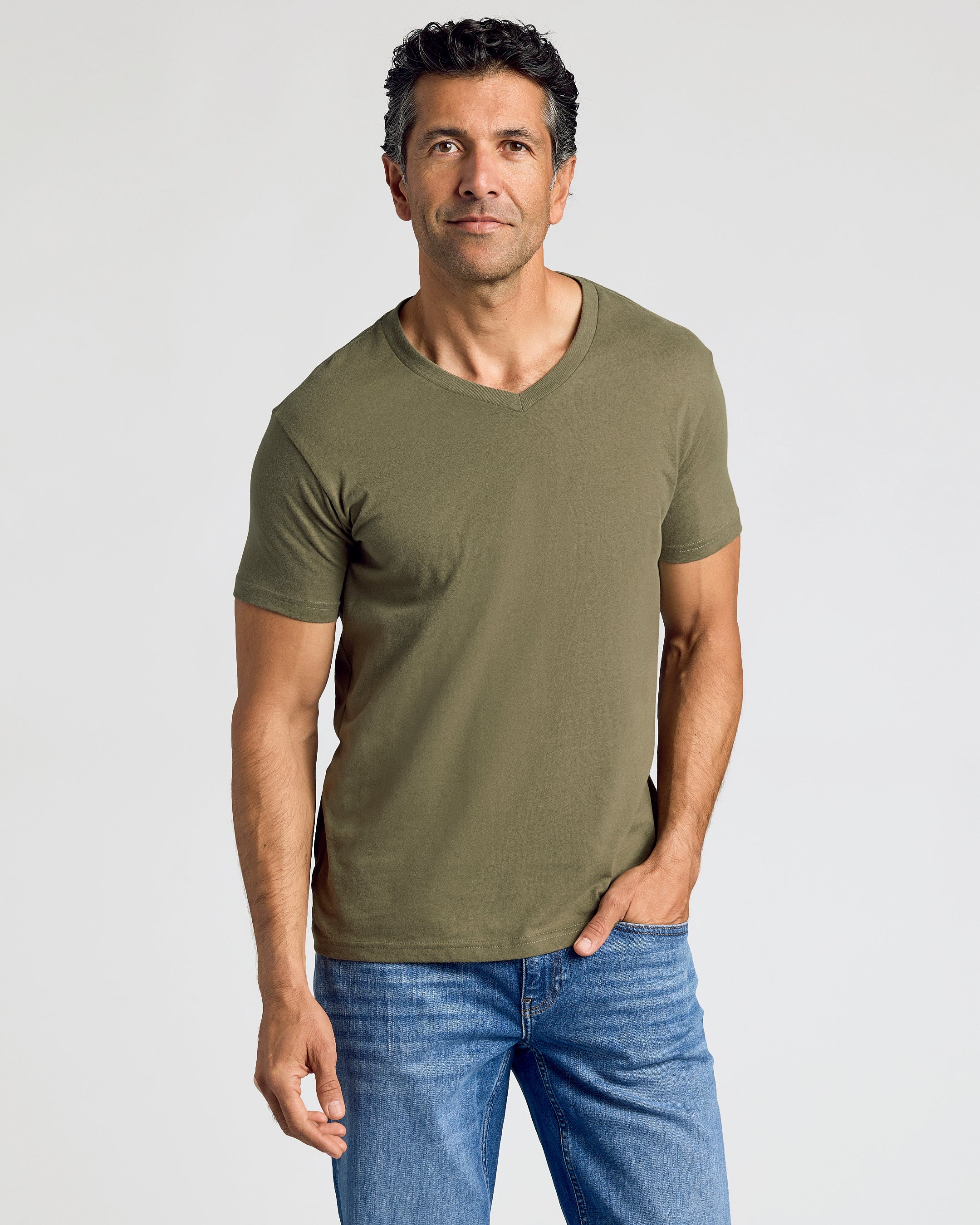Staple Short Sleeve V-Neck 6-Pack-VibeCloset