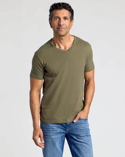 Staple Short Sleeve V-Neck 6-Pack-VibeCloset