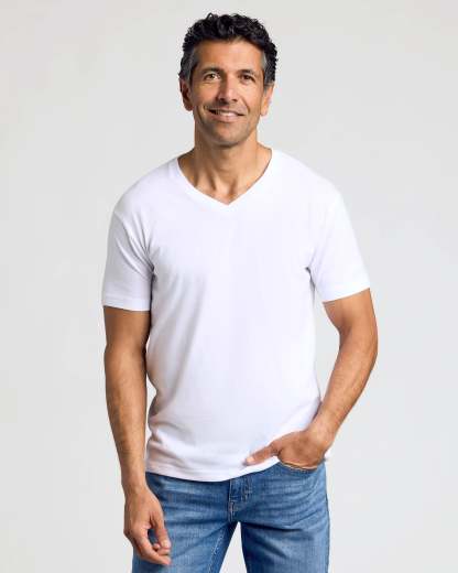 Staple Short Sleeve V-Neck 6-Pack-VibeCloset