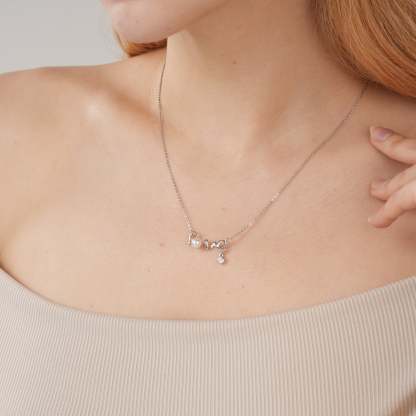 Forever Love 925 Sterling Silver Natural Freshwater Pearl Necklace-VibeCloset