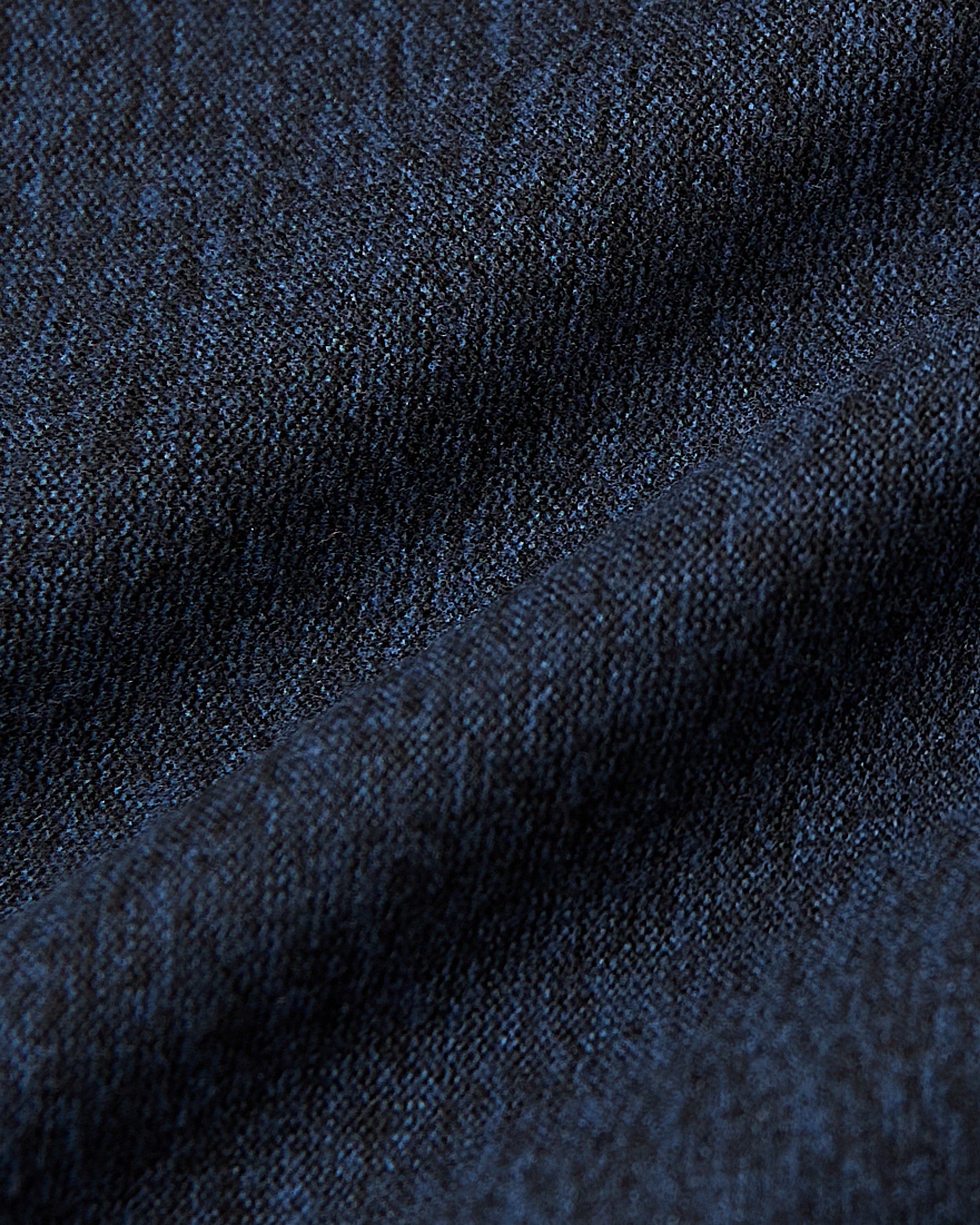 Deep Sea Blue Heather Active Long Sleeve Crew T-Shirt-VibeCloset