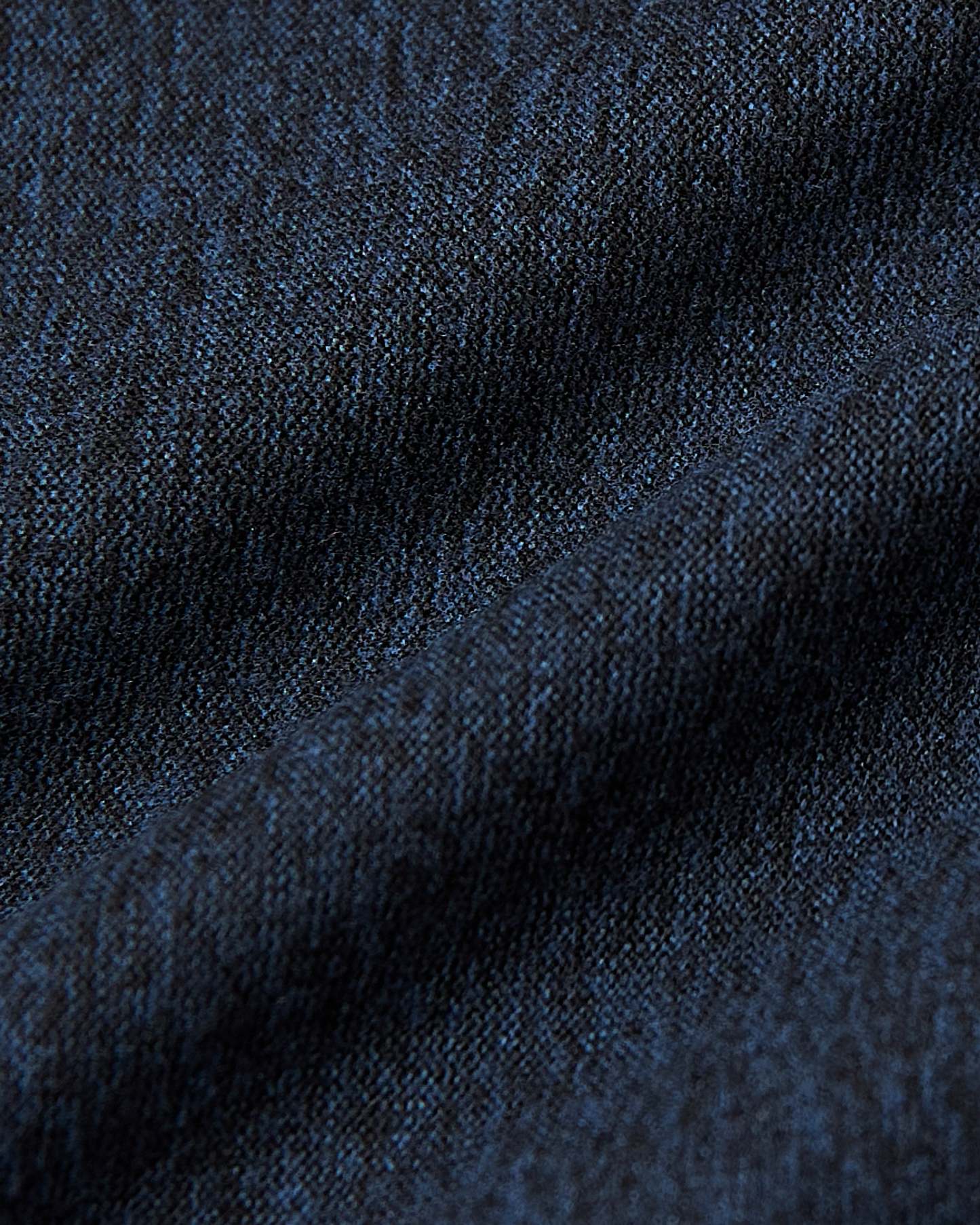 Deep Sea Blue Heather Active Long Sleeve Crew T-Shirt-VibeCloset