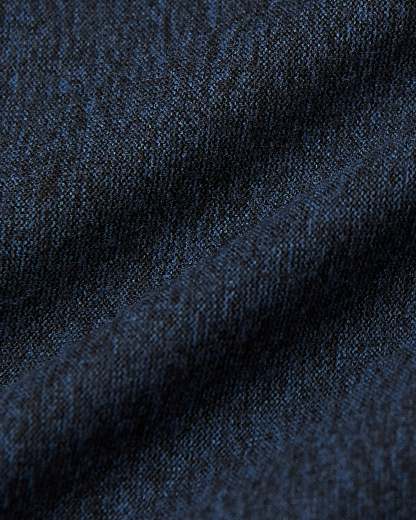 Deep Sea Blue Heather Active Long Sleeve Crew T-Shirt-VibeCloset